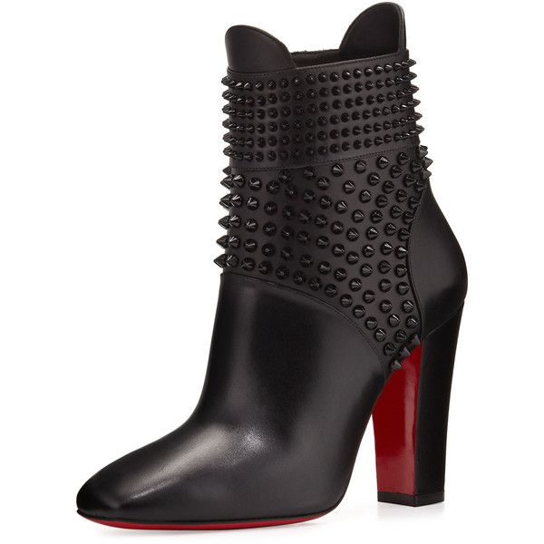 Christian Louboutin Praguoise Studded Red Sole Ankle Boot (1 595 $.