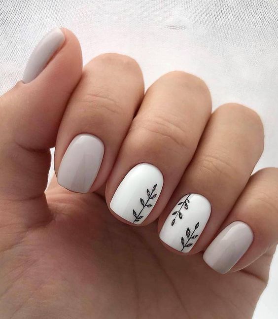 Easy Spring Nails & Spring Nail Art Designs to Try 2020: Simple.