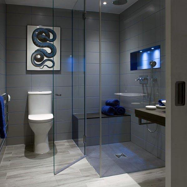 Topp 60 bästa grå badrumsidéer - Inredningsdesign Inspirati