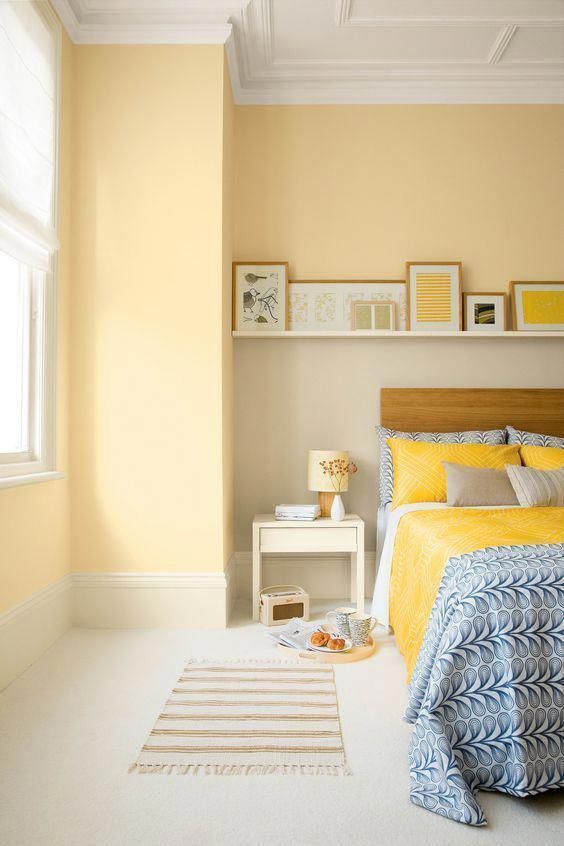 25 enkla sätt att lägga gult till ditt sovrum 2020 |  Gul.