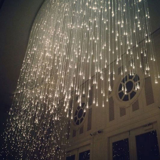 Kina Hotel Project Crystal Glass Rain Drop Pendant Lighting.