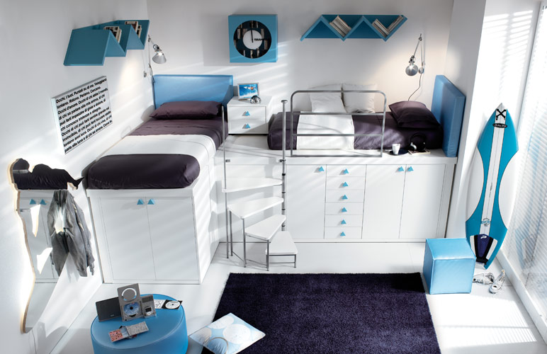 Färgglada Teenage Loft sovrum av Tumidei Digsdigs, Teen Loft.