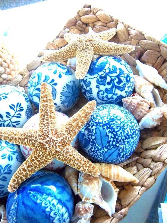 Hur man dekorerar med havsstjärnor: 34 exempel |  Snäckskal dekor.