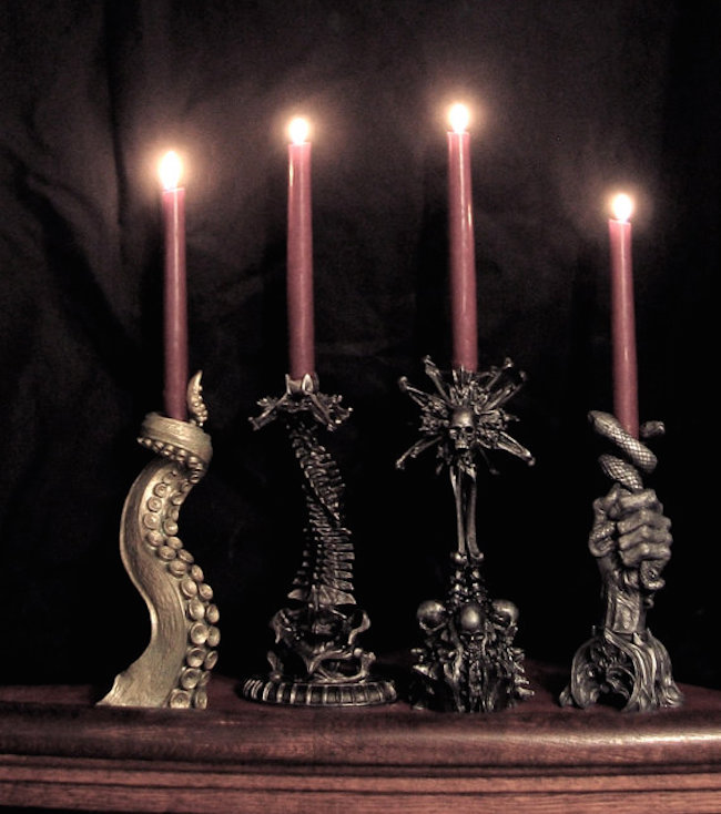 15 läskiga gotiska ljusstakeidéer för en läskig hallowe