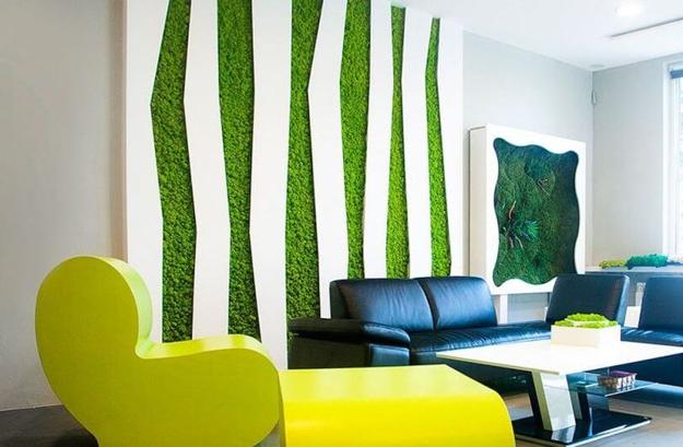 Fördelar med Accent Wall Design med Moss, fantastiska gröna idéer för.