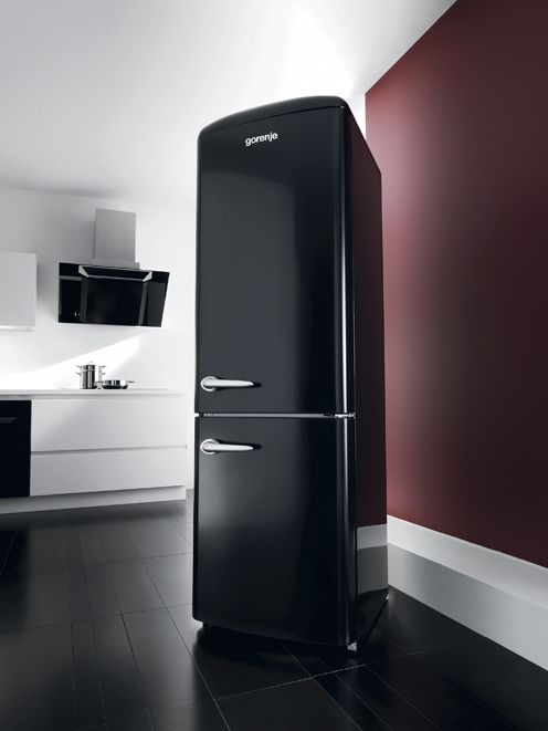 Gorenje Retro Black |  Retro kylskåp, moderna kylskåp.