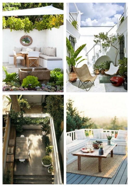 54 Inbjudande idéer för små terrasser |  ComfyDwelling.c