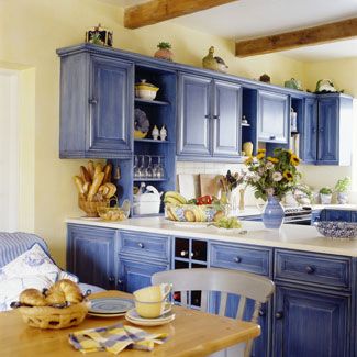 60 sätt att bli kär i ditt kök |  Blå kök.