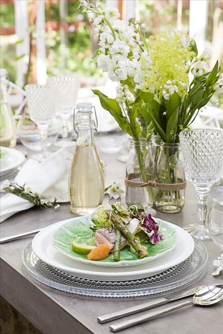 37 Awesome Midsummer Table Settings |  Сервировка стола, Еда, Сто