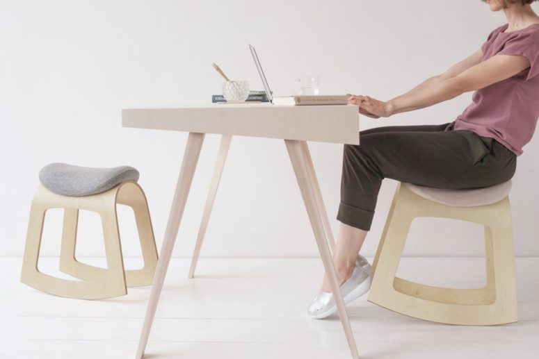 Minimalistisk aktiv ergonomisk stol för arbete - DigsDi