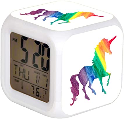 Amazon.com: LED Alarm Colock 7 färger Desk Gadget Alarm Digital.