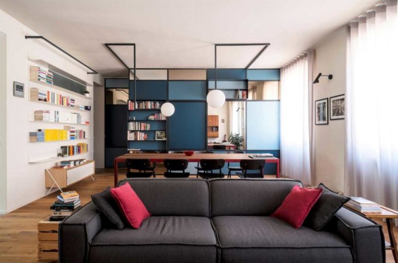 Modern och djärv Torino-lägenhet för en författare - DigsDi
