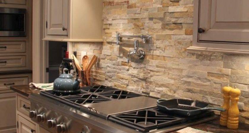 Cool Stone Rock Kitchen Backsplashes Wow - Homes Dec.