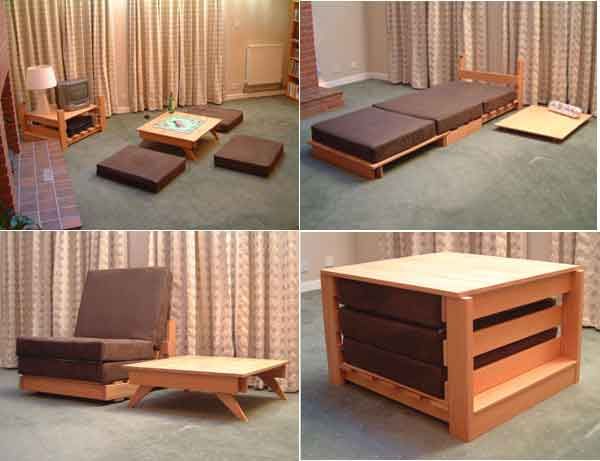 17 Multifunktionella möbler som ändrar funktion på nolltid.