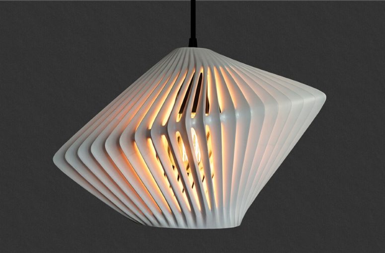 Moder LightCage Pendel med 3D-tryckt lampskärm - DigsDi