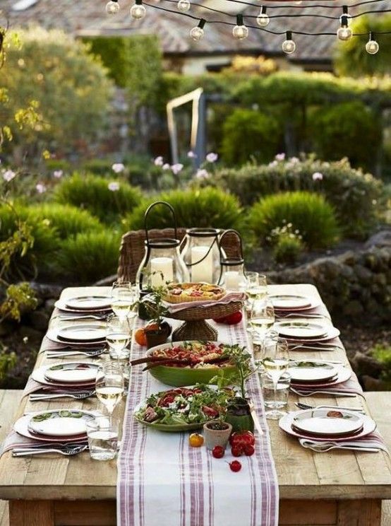 37 Awesome Midsummer Table Settings |  DigsDigs |  Uteservering.