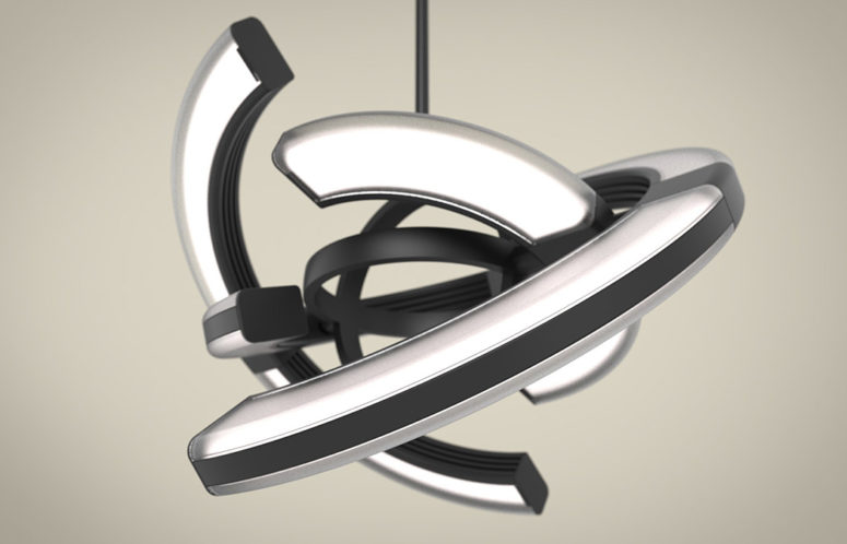 Futuristisk form Skulptural design Saturnus hänglampa futuristisk.