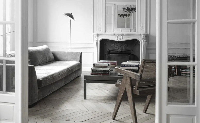 Hausmannian lägenhet gjord i minimalistisk stil - DigsDi
