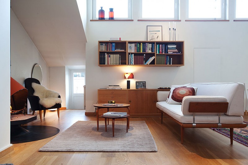 Skandinavisk design: Ljus lägenhet i öppen planlösning i Stockho