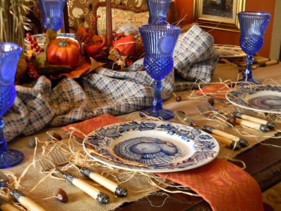 43 Thanksgiving-inredningsidéer med blått - DigsDi