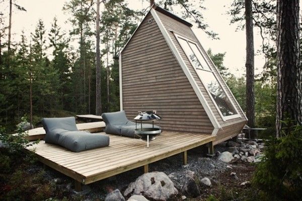 Backyard Tiny Cabin Retreat |  Arkitektur, stugor i skogen.