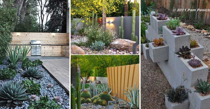 32 Fantastiska landskapsplaneringsidéer med lågt vatten för din trädgård.