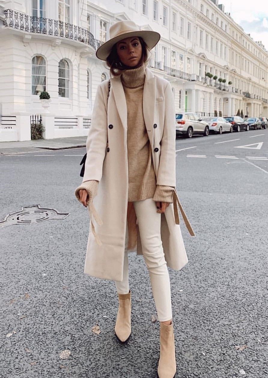 Beige Trench Coat Outfit Idéer