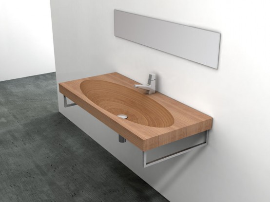 Natural Wood Sink Stan av Plavisdesign